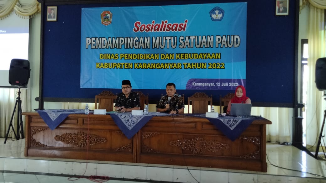 Dinas Pendidikan dan Kebudayaan Kabupaten Karanganyar Mengadakan Kegiatan Bimtek Pendampingan Mutu Satuan PAUD