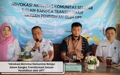 Advokasi Aktivitas Komunitas Belajar dalam Rangka Transformasi Satuan Pendidikan oleh UPT