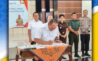 PENANDATANGANAN PAKTA INTEGRITAS SISTEM PENERIMAAN MURID BARU (SPMB)